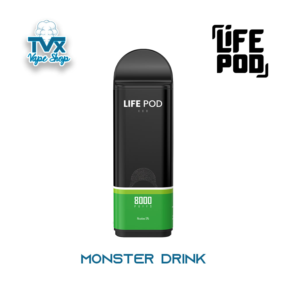 Life Pod Eco Pro 8K - Monster Drink (Cartucho Desechable)  TVX Vape Shop  Bolivia