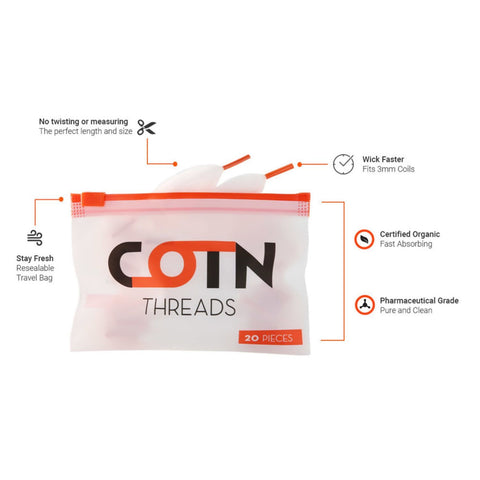 COTN Threads - Algodón especial para Vapeo