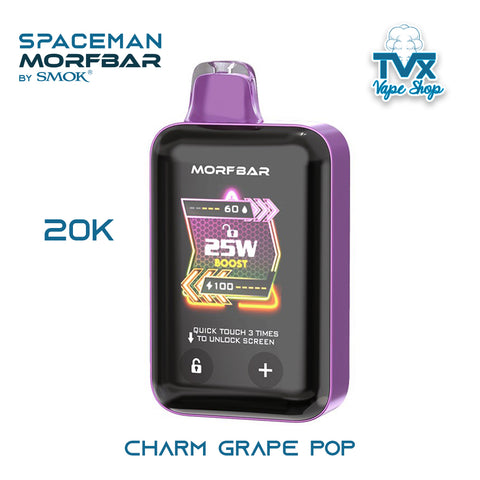 SMOK® SpaceMan MORFBAR 20K - Charm Grape Pop (POD Desechable)