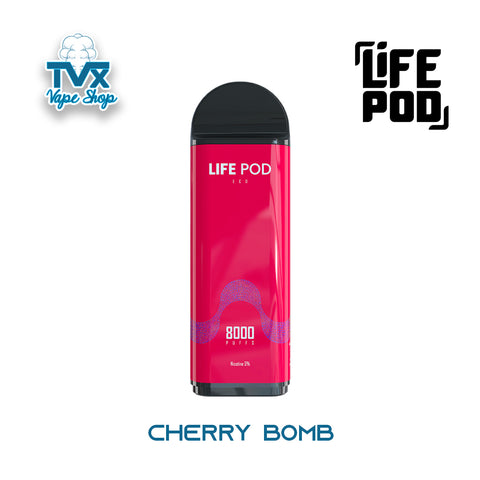 Life Pod® Eco Pro 8K - Cherry Bomb (Cartucho Desechable)