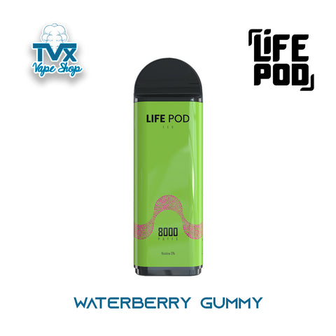 Life Pod® Eco Pro 8K - Waterberry Gummy (Cartucho Desechable)