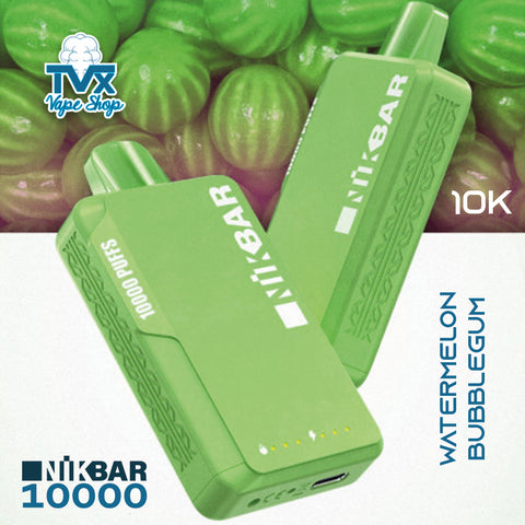 NIKBAR® 10K - Watermelon Bubblegum (POD Desechable)